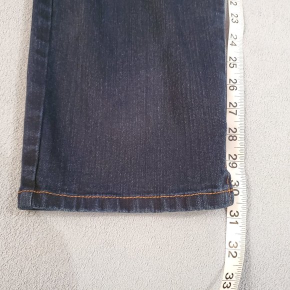 Gloria Vanderbilt Amanda Jeans Women 8 Blue Slim Capri Dark Wash Denim Normcore - Picture 15 of 15